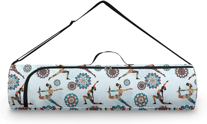 Yoga Mat Bags for Women Lightweight Gym Bag with Strap Full Zip Yoga Accessories