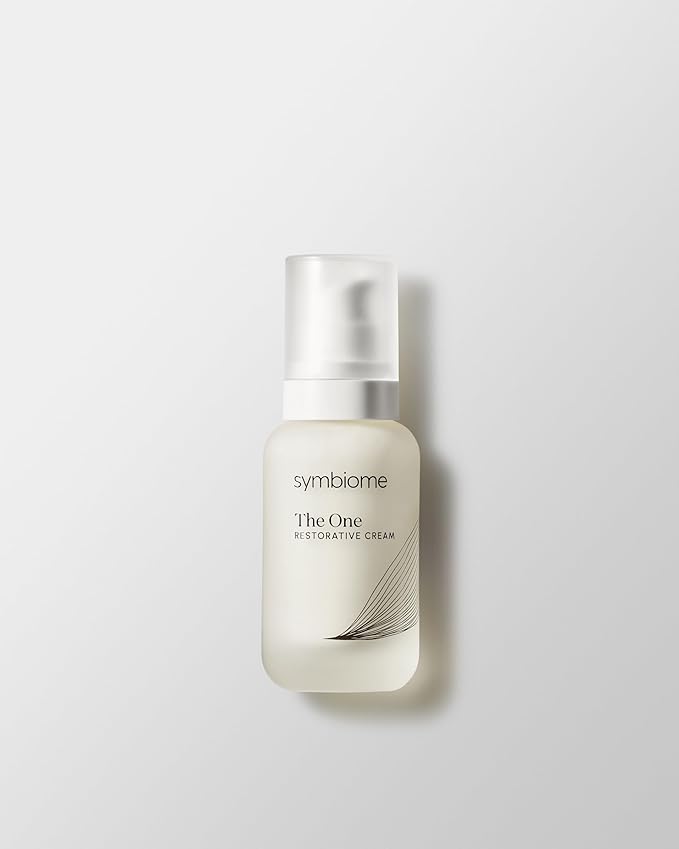 symbiome The One Restorative Cream Face Moisturizer, Anti Aging Face Cream for Smooth & Hydrated Glow, Rich & Luxurious Facial Skin Care Product, Hypoallergenic, No Fragrance, Cruelty Free, 1.7oz