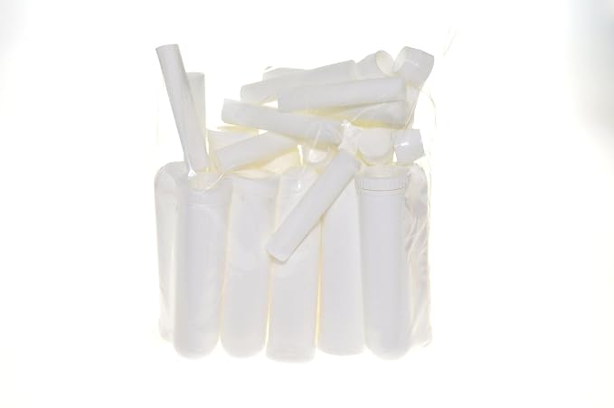 Wild Essentials Essential Oil Inhaler Tubes, Sticks (24 Pack), Wicks, Aromatherapy On the Go, Compact, Lightweight, Made in USA, Thick Medical Grade Plastic, Portable, Degradation Resistant, Premium
