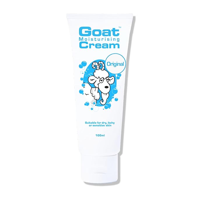 Goat Moisturizing Cream - Moisturizing Hand and Body Cream - Enriched Milk, Vitamin E, 100 ml, For Dry Itchy or Sensitive Skin, Made in Australia