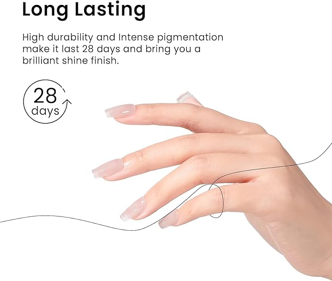 MAYCHAO Jelly Gel Nail Polish 15ML 1Pc Jelly Pale Taupe Nail Polish Soak Off UV LED Nail Gel Polish Nail Art Starter Manicure Salon DIY at Home, 0.5 OZ