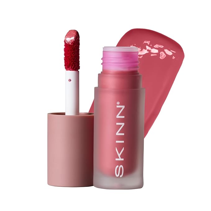 SKINN Treatment Liquid Blush for Cheeks, Pink - Vibrant, Long-Lasting & Buildable Color - Skincare-Infused Make-Up for Fine Lines & Wrinkles - Hydrating & Lightweight Face Makeup Cosmetics