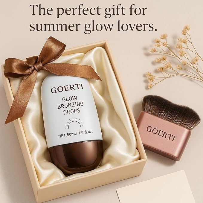 Body Shimmer Oil – Liquid Highlighter for Glowing Skin, Waterproof & Long-Lasting Body Makeup for Face, Arms, Legs & Shoulders, Bronze Illuminating Glow Lotion, 1.6 Fl Oz (01#/ Champagne, 50ml)