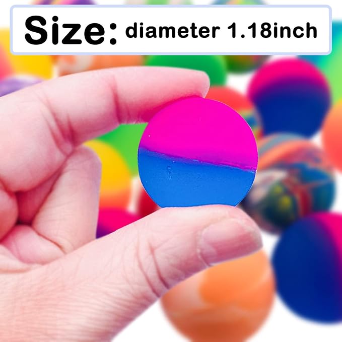 PET SHOW 20 Pack Cat Toys Bouncy Balls 1.2inch for Indoor Cats Kitten
