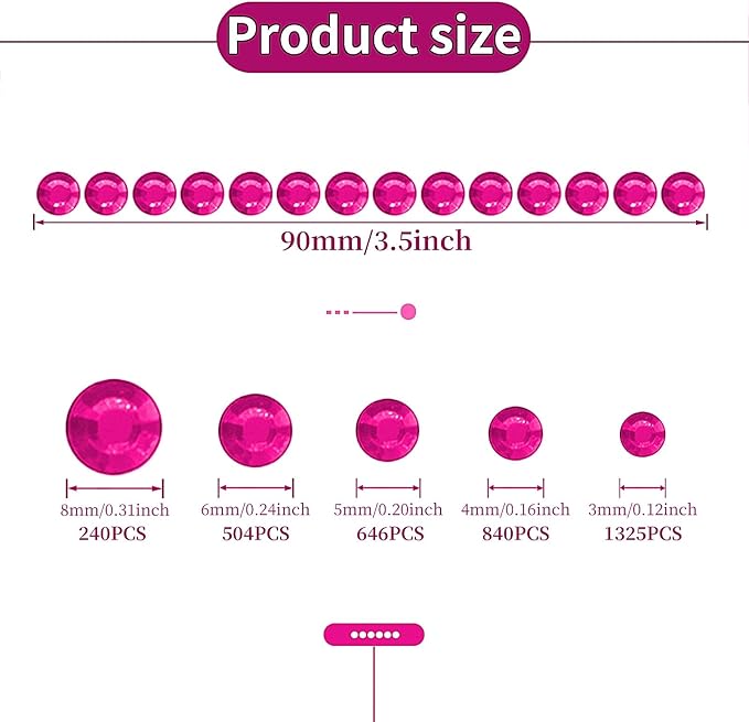 3555pcs Self Adhesive Face Gems for Makeup, Festival Jewels, Hair Gems, Rhinestone Stickers for Face, Eye, Makeup, Nail, Body, Crafts 5sheets (rose-3/4/5/6/8mm)