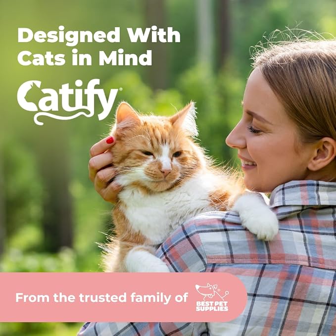 Catify Spin n' Scratch Cat Scratch Pad Refill - Round, 5-Pack | Corrugated Cardboard, Double Sided Cat Scratching Pad, Indoor Furniture Protector, Durable, For Kittens and Cats,