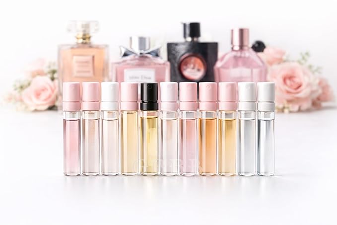 Women's Designer Perfume Sampler Lot Discovery Set x 12 Sample Vials - High End Fragrance Samples for Women, 12 Piece Set