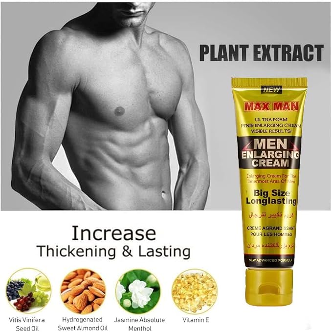 Massage Essential Cream for Enhancing Sexual Desire-Men Massage Oil for Sex -Sexual Enhancement Erection Cream Penisgrowth Oil Longer Thicker Penis Energy