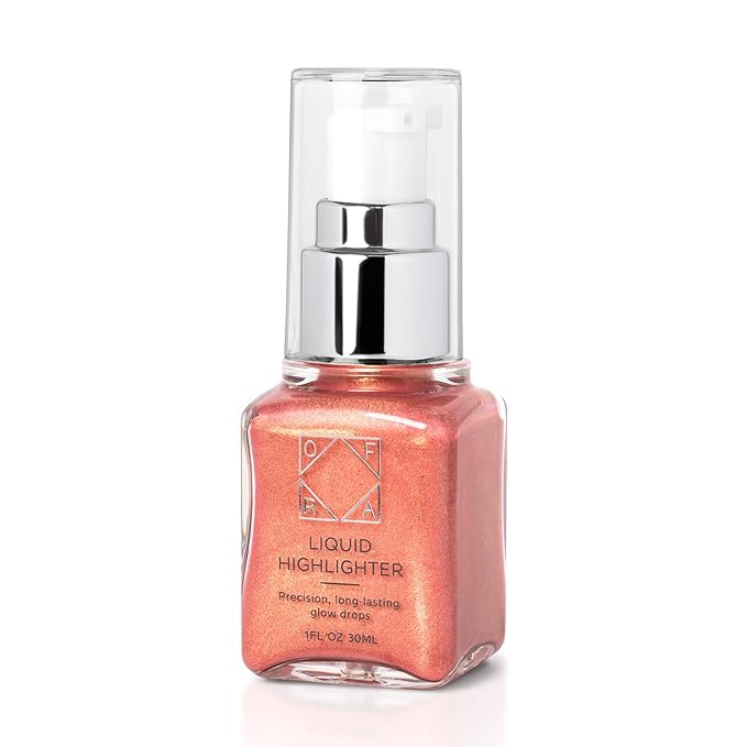 Ofra Star Lit Liquid Highlighter Venus | Radiant Liquid Highlighter for a Luminous Glow | Long-Lasting, Blendable, and Buildable Formula | 30mL 1oz