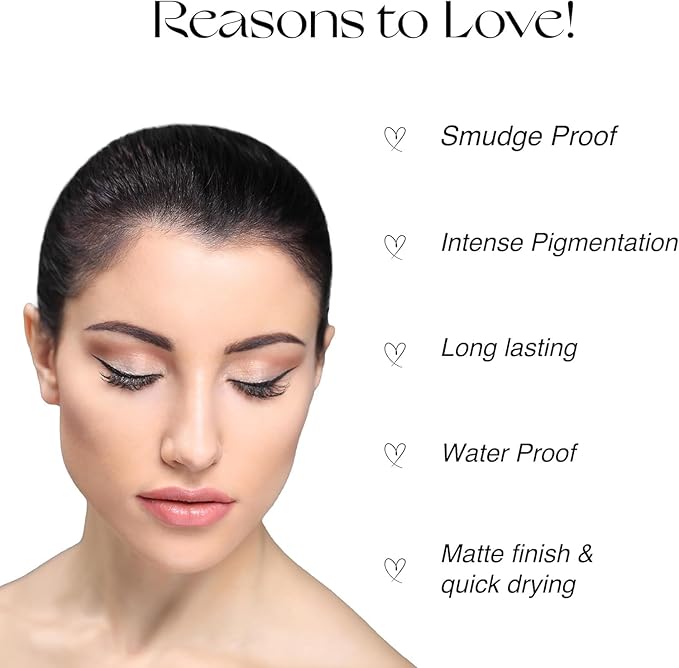Nourish Mantra's All-Day Liquid Eyeliner 3ml | Formulated with Argan Oil, Vitamin E & Glycerine | Intense Pigmentation | Smudge Proof | Waterproof | Long Lasting | Matte Finish | Black Color