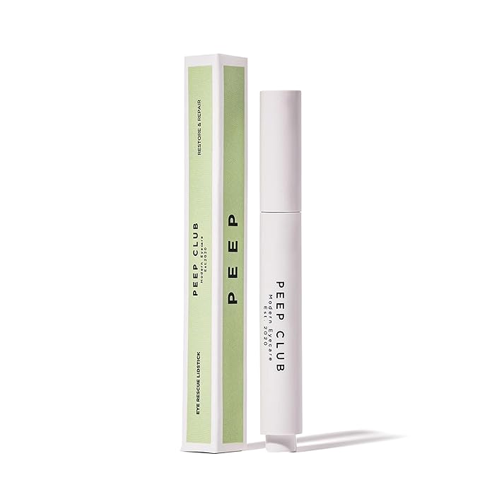 Peep Club Anti-Aging LidStick – Optometrist Formulated Overnight Eye Balm For Fine Lines, Hydrating, Soothing, Perfect for Sensitive Eyes, Oat Ceramides, Primrose & Manuka Oil, Vit C, Travel-Friendly
