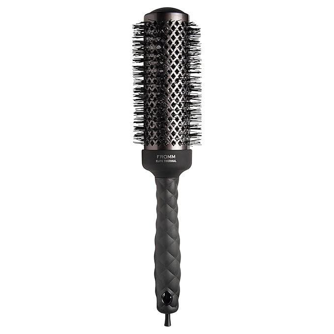 Fromm Elite Thermal Ceramic x Ionic 1.75 Inch Round Hair Brush for Expert Blowouts, Hair Drying, Extended Barrel for Anti-Static Styling, Smoothing, Straightening, and Shine, Ideal for Short Hair