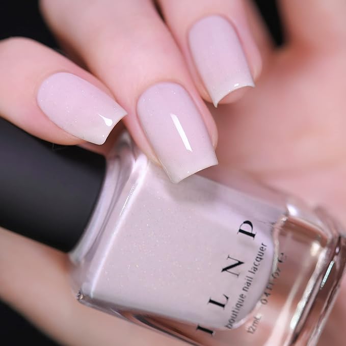 ILNP Keepsake - Delicate Pale Cream Holographic Nail Polish