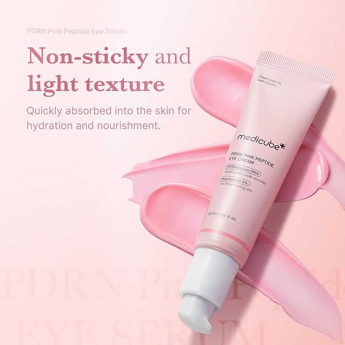 medicube Eye Serum Duo for Firmer-Looking Skin: PDRN Peptide Serum and Deep Reviving Peptide Eye Cream | Korean Skincare, Stocking Stuffers, Gifts for mom, Holiday Stocking Stuffers, Gifts for Her