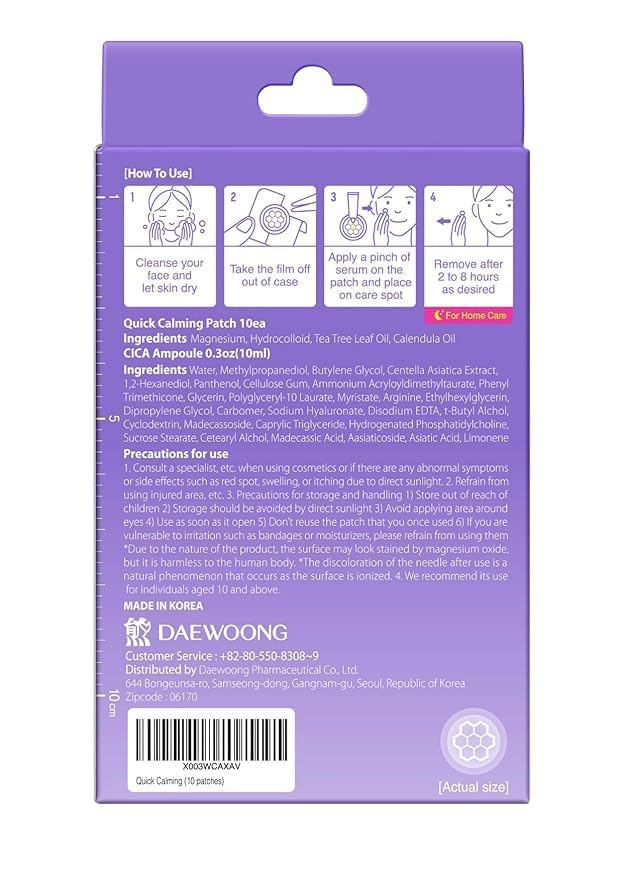 EasyDerm Micro Point Acne Patch Duo – 10 Magnesium Pimple Patches + 6 Real Calming Microdart Patches for Breakout & Post-Blemish Care, 2-Step K-Beauty Skincare Kit