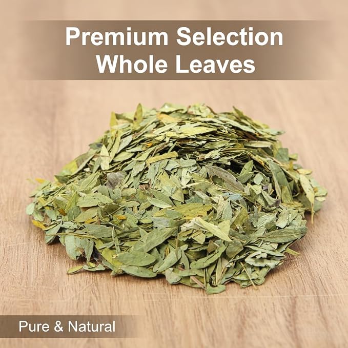Senna Leaves Tea, Dried Herbal Tea, 100% Natural – 3.53 oz (100g) | Loose Leaf Dried Senna Alexandrina, Non-GMO, Caffeine-Free