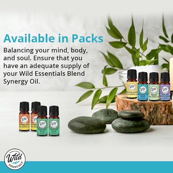 Wild Essentials Sweet Dreams 100% Pure Essential Oil Synergy Blend 2 Pack 10ml, Premium Grade, Use for Sleep, Rest, Relaxation, Nighttime, Made and Bottled in The USA