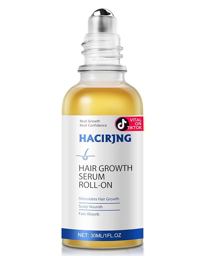 Hair Growth Serum Roll On 30ml – 3% Rosemary, 3% Redensyl，2% Anagain, Niacinamide & Tocopherol | Reduces Hair Loss at the Root for Men & Women | No-Rinse, Non-Greasy, Fast-Absorbing