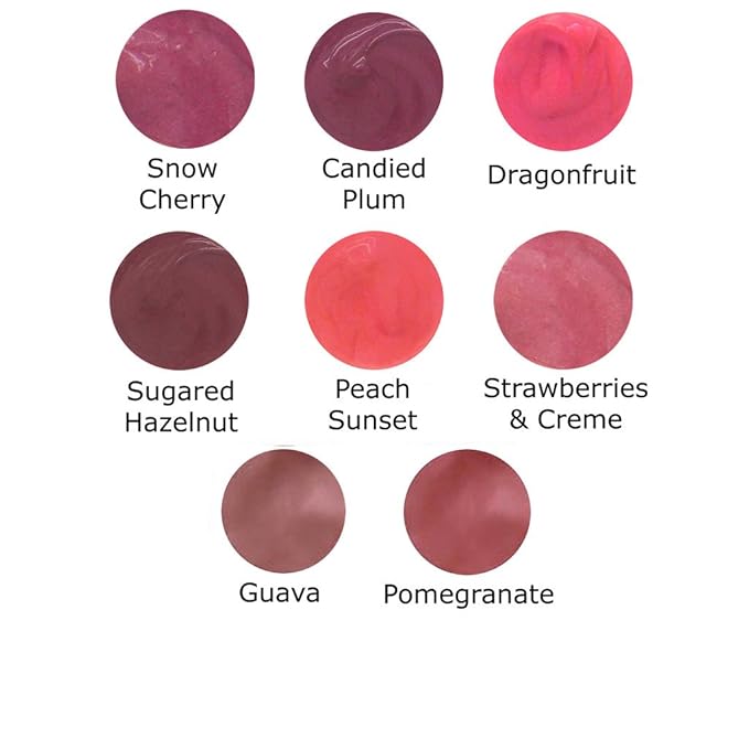 Lauren Brooke Cosmetiques Natural Color Fusion Lip Glaze, Lip Color (Dragonfruit)