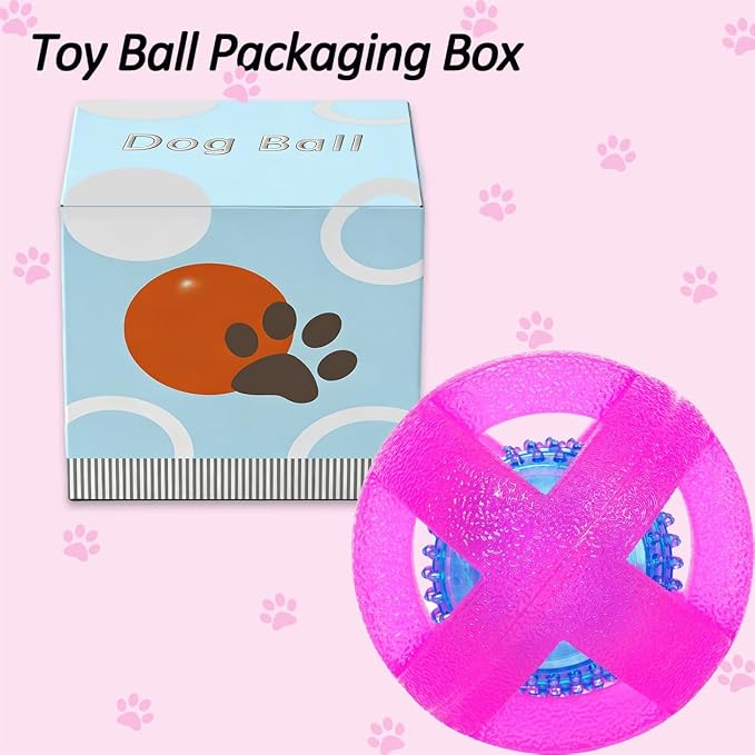 Indestructible Dog Balls 3.5 Inch Tough Chew Toys for Aggressive Chewers
