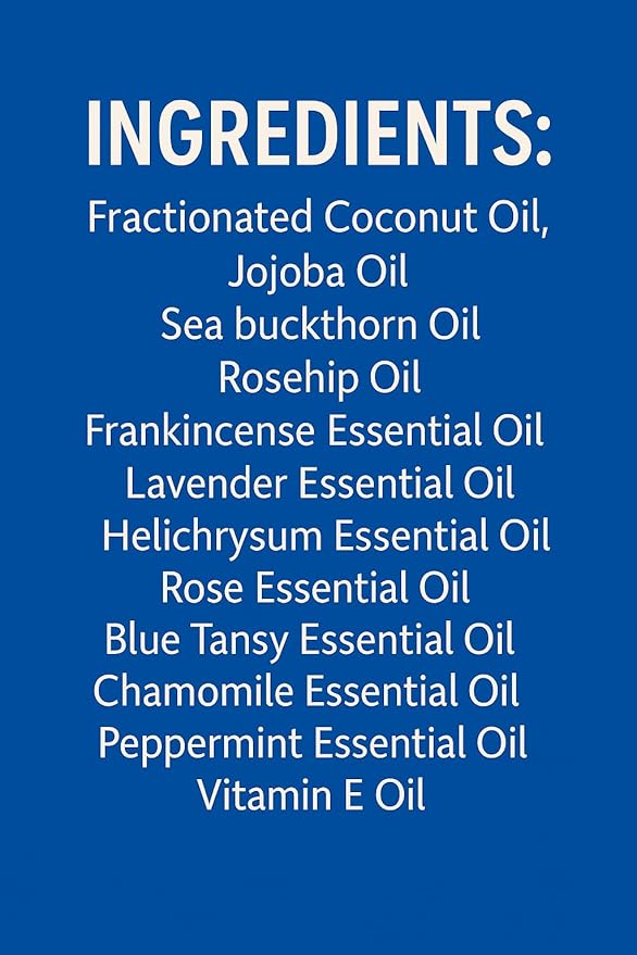 Eye Serum Oil Roller – Made from 12 Botanical Oils for Moisturizing, Puffiness, Dark Circles, Fine Lines & Tired-Looking Eyes – Sea Buckthorn, Rosehip, Helichrysum and More Made in USA 10 ML