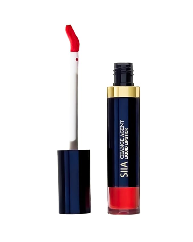 SIIA Cosmetics Change Agent Liquid Lipstick in Flamenco Red