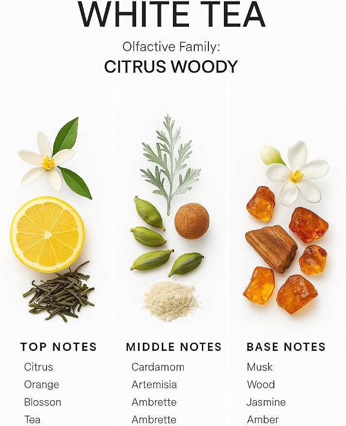 SevenAromas White Tea | 145ml 5oz Hotel Scent Diffuser Oil | Citrus Woody | Orange Blossom, Tea & Amber | Luxury Home Aromatherapy