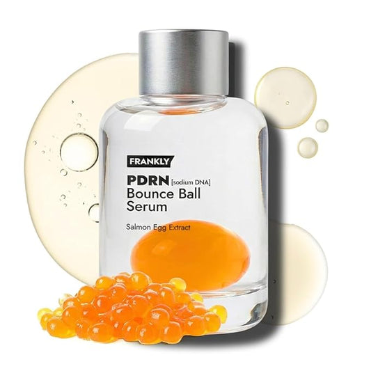 FRANKLY Salmon PDRN Bounce Ball Serum – 99% Pure PDRN Salmon DNA for Post Microneedling Recovery, Redness & Damaged Skin Repair | Glass Skin Korean Skincare | Lightweight, Non Sticky | 1.01 fl oz