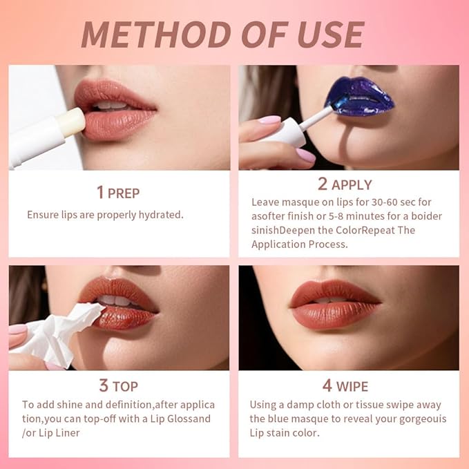 Lip Liner - Peel Off Lip Stain | Long Lasting Matte Lip Tattoo | Transfer Proof, Hydrating Formula with Hyaluronic Acid & Vitamin E | Vegan & Cruelty-Free | for All Skin Types(4# ‌Tawny)