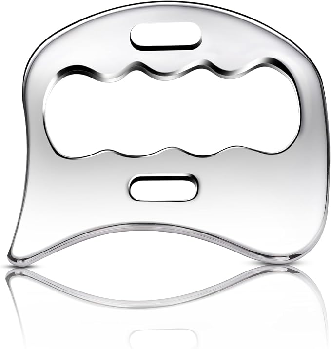 Stainless Steel Gua Sha Muscle Scraper Tool, Myofascial Scraping Tools for Physical Therapy, Lymphatic Drainage Massager, Soft Tissue Massage Tool