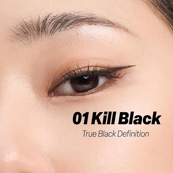 CLIO Superproof Pen Liquid Eyeliner, Ultra Precision Sponge Tip, One Stroke High Pigment Color, Waterproof Smudge Proof Long Wear, Fast Dry Formula, Sharp Wing Tightline Definition (001 Black)