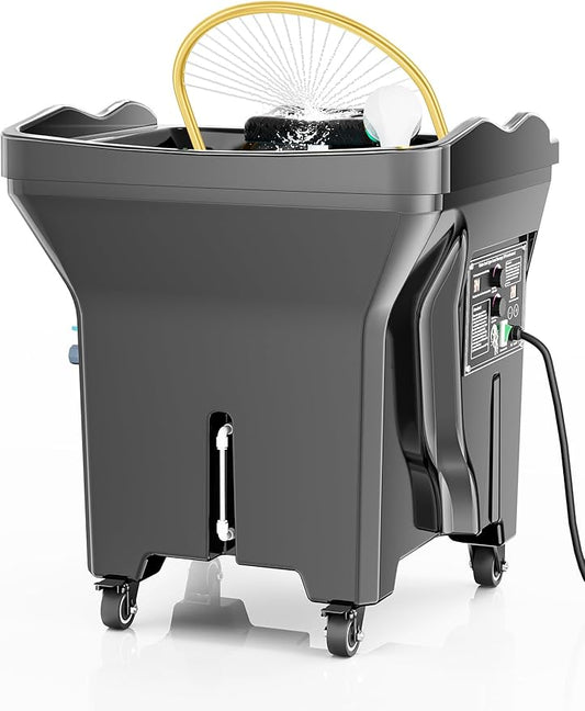 Head Spa Equipment, Portable Head Spa with Large Water Tank | Featuring Water Circulation System & Knob Panel | Ideal for Salon, Barber Shop and Home Use
