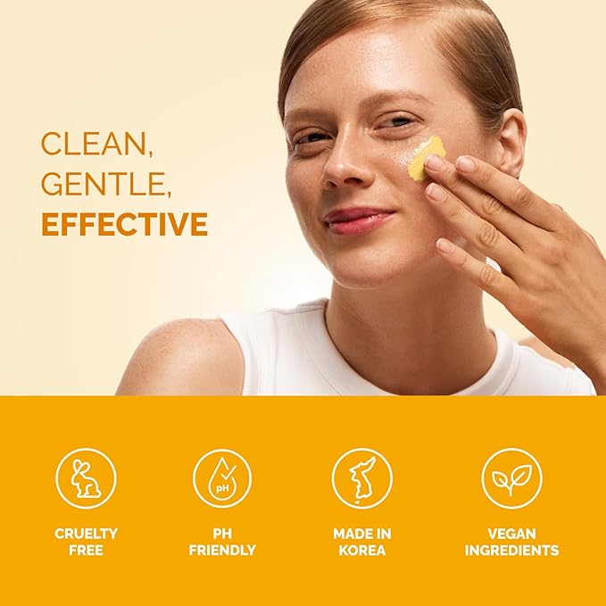 PLANTIFIQUE Korean Turmeric Clay Mask with Vitamin C for Face & Body – Targets Dark Spots, Refines Pores & Hydrates – Mascarilla de Arcilla – Includes Spatula – 110g / 3.88 oz
