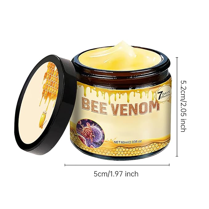 Bee Venom Skin Cream, 2Pcs Natural Bee Venom Cream, Suitable for Everyday Skincare & Most Skin Types