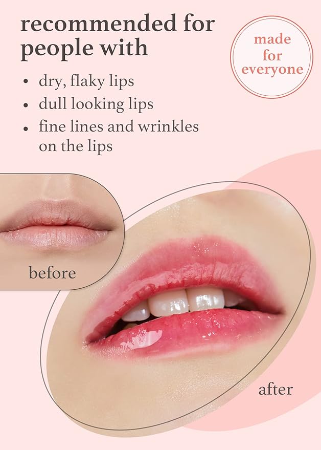 NOONI Korean Vegan Lip Oil - Applepeony, 0.12 Fl Oz + Korean Lip Oil - Applecranberry, 0.12 Fl Oz Bundle