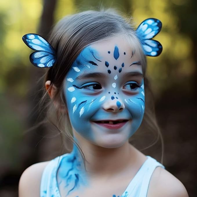 Face and Body Paint Light Blue Macaroon Color (30gm)Non-Toxic Paint for Children and Adults Halloween Makeup, Costumes, Festivals