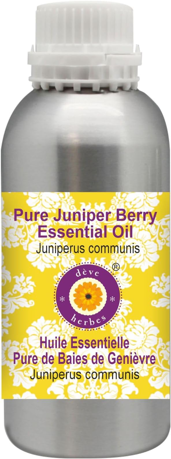 Deve Herbes Pure Juniper Berry Essential Oil (Juniperus communis) Steam Distilled 300ml (10 oz)