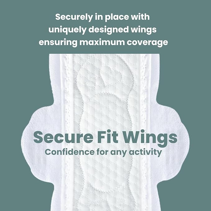 uNeat Ultra Thin Pads with Wings for Women, Sanitary Napkins for Teen and Tweens, Regular Absorbency, Unscented, Eliminates Odor (Regular, Size 2, 80 Count)