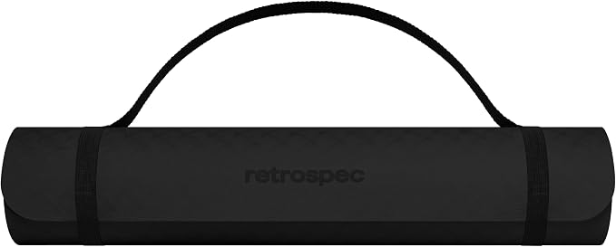 Retrospec Zuma Yoga Mat 6mm Thick Non-Slip TPE Exercise Mat | Cushioned Workout Mat for Yoga Pilates and Home Stretching | 72 x 24 with Carrying Strap