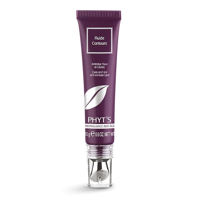 Phyts Eyes and Lips Contour Fluid - Hydrating Eye and Lip Cream - Smoothes Fine Lines, Fades Wrinkles, Tones and Regenerates Skin - 0.5 oz