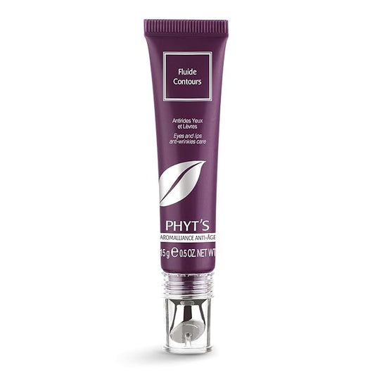 Phyts Eyes and Lips Contour Fluid - Hydrating Eye and Lip Cream - Smoothes Fine Lines, Fades Wrinkles, Tones and Regenerates Skin - 0.5 oz