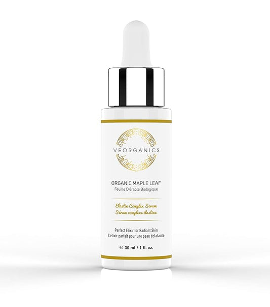 Organic Maple Leaf Elastin Complex Facial Serum - Rich in Vitamin C Serum - Face Serum Skin Care - Anti Aging Serum - Beauty & Personal Care Serum for Face - Facial Skin Care Products by VeOrganics