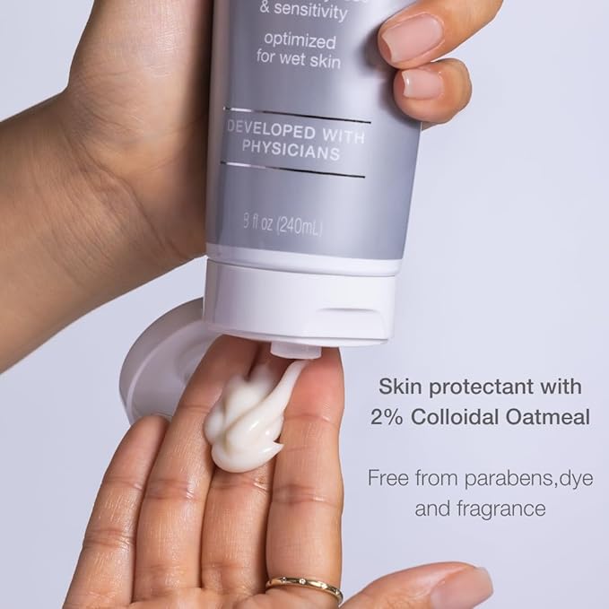 CLn® Body Moisturizer - A skin protectant delivering 2% Colloidal Oatmeal, Paraben-Free, Dye-Free & Fragrance-Free, 8 fl. oz. (Pack of 2)