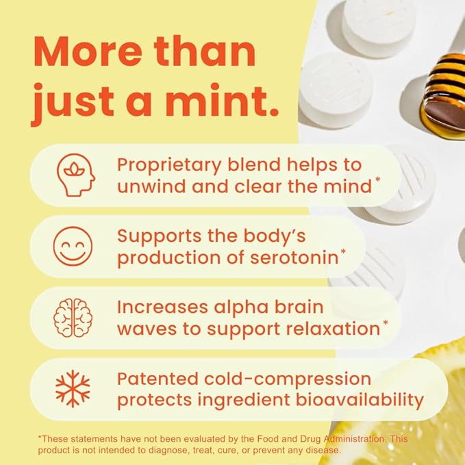 Neuro Day & Night Support Set – Energy & Focus Gum (54ct, Peppermint) + Calm & Clarity Mints (72ct, Honey Lemon) – Natural Caffeine, GABA, L-Theanine, B12 + B6 – Sugar-Free Nootropic Supplement Bun