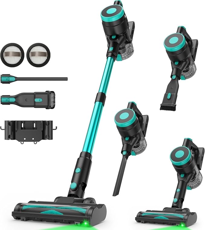 Zefiro Cordless Vacuum Cleaner, 450W 40kPa Stick Vacuum