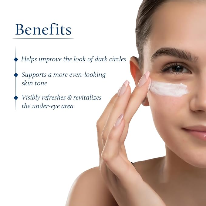 Blue Nectar Under Eye Cream for Women | Natural Niacinamide Eye Cream with Papaya & Potato | Lightweight Herbal Formula Enriched with Neem & Aloe Vera (18 Herbs, 0.53Oz)
