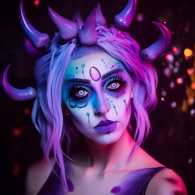 Face and Body Paint Light Purple Macaroon Color (30gm)Non-Toxic Paint for Children and Adults Halloween Makeup, Costumes, Festivals