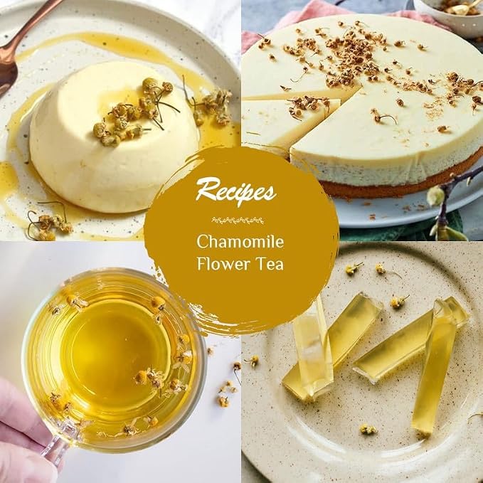 BLUE TEA - Chamomile Tea - 3.52 Oz (100+ Cups) Loose | Get a good Sleep - Relaxation - Stress Relief | Herbal Tea - Caffeine Free - Flower Based - Non-Bitter - Night Time Tea | Reusable Pet Jar