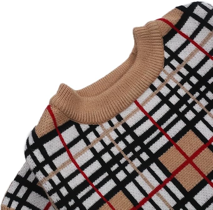 Everything Chic Luxury Dog Sweater – Soft Knit Designer Pet Outfit for Small Dogs & Puppies, XS–L, Stylish Warm Clothing for Yorkies, Chihuahuas, Dachshunds, Maltese, French Bulldog