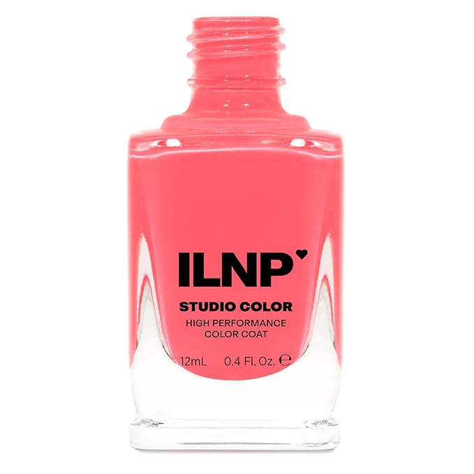 ILNP Summer - Warm Neon Coral Pink Cream Nail Polish
